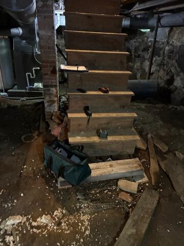 New Concrete Floor in West Gardiner, Maine Basement
