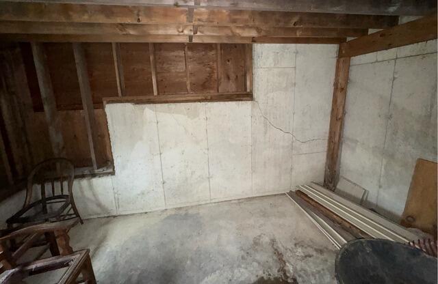 Foundation Wall Repair in Winthrop, Maine - Before Photo