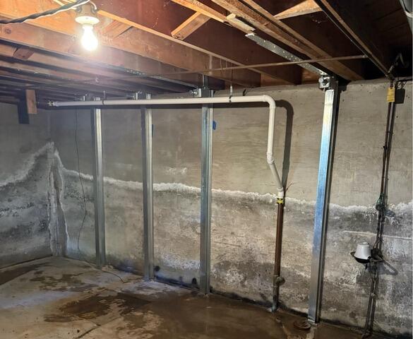 Cracked Foundation Wall Repair in Westbrook, Maine - After Photo