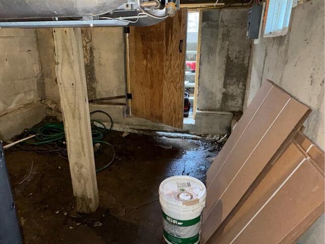 Crawl Space Waterproofing in Belmont, Maine - Before Photo