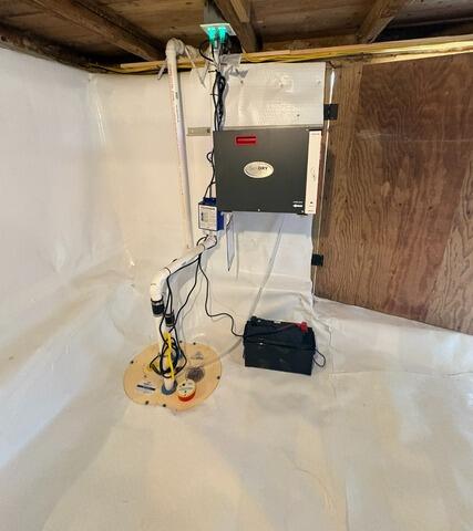 Crawl Space Waterproofing in Belmont, Maine - After Photo