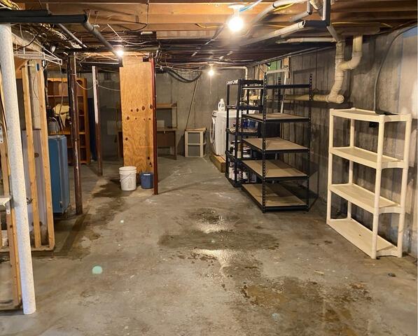 Basement Waterproofing Project in Bath, Maine - Before Photo