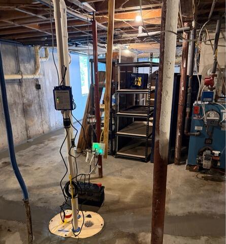 Basement Waterproofing Project in Bath, Maine - After Photo