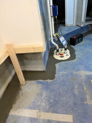 Sump Pump Installation in South Portland, Maine - After Photo