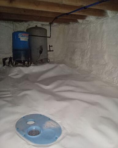 Crawl Space Encapsulation in Readfield, Maine - After Photo