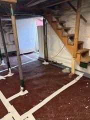 Basement Moisture Elimination with CleanSpace Drainage Matting in Waldoboro, ME