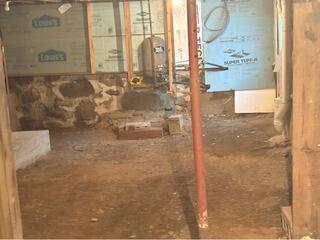 Bare Basement Walls in Barrington