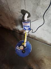 Basement Waterproofing Sump System Installation in Solon, ME