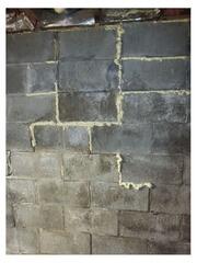Repairing Bowing Foundation Wall with PowerBrace in Lincoln, ME