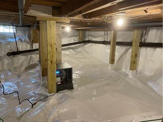 Southport, ME Crawlspace Encapsulated with CleanSpace