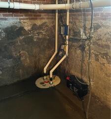 TripleSafe Sump Pump Helps Wet Basement in South Gardiner