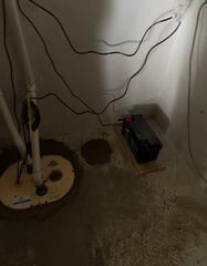 Rain Leads to Wet Basement in Leeds, ME