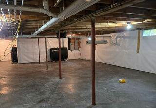Basement Water Caused Major Mildew Issues in Boothbay, ME