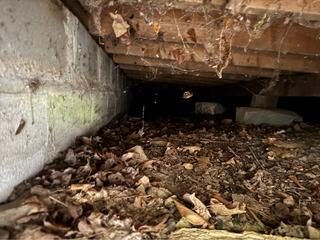 Crawl Space Encapsulation with Vapor Barrier in York, Maine