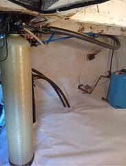 Crawl Space with Moisture Issues Gets Vapor Barrier in Orrs Island, Maine
