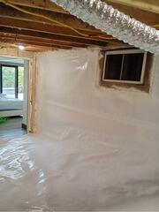 Encapsulating Musty Crawl Space in Winthrop, Maine