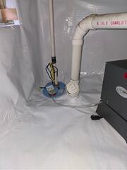 Damp, Musty Crawl Space Encapsulation in Northport, Maine