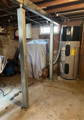 Cracked Hardwood Floors Need Support in Bath, Maine