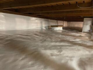 Smelly, Humid Crawl Space Repair in Greenland, NH