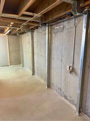 Horizontal Foundation Wall Crack Repair in Springvale, Maine