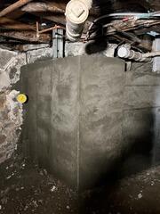 Bulging Foundation Wall Repair in East Baldwin, Maine