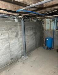Bowing Basement Wall Repair in Swanville, Maine