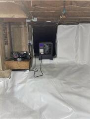 Controlling Humidity in Damp Crawl Space in Strafford, NH