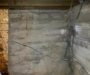 Cracked Foundation Wall Repair in Thorndike, Maine