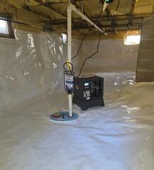 Waterproofing Crawl Space in North Haven, Maine