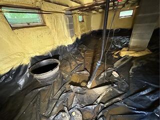 Waterproofing Crawl Space in North Haven, Maine