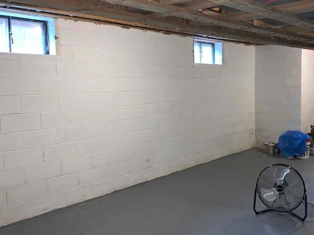 Basement Waterproofing System - Courtland, VA - Before Photo