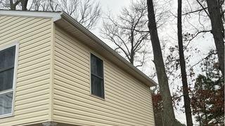 Adding Gutters to a Hague, VA home