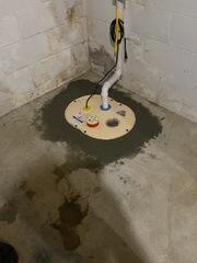 Sump pump install in Papillion, NE