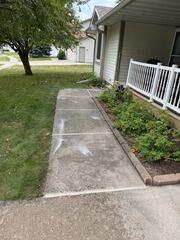 Concrete sidewalk repair
