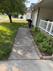 Concrete sidewalk repair
