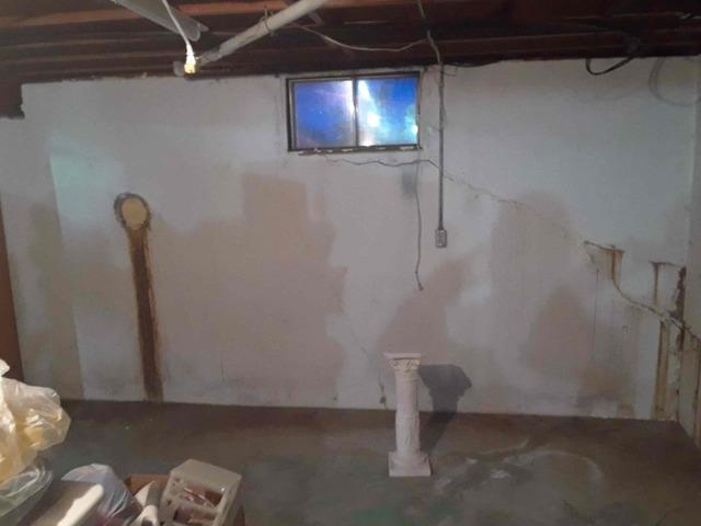 Cracked Foundation Walls in Hayti, Missouri - Before Photo