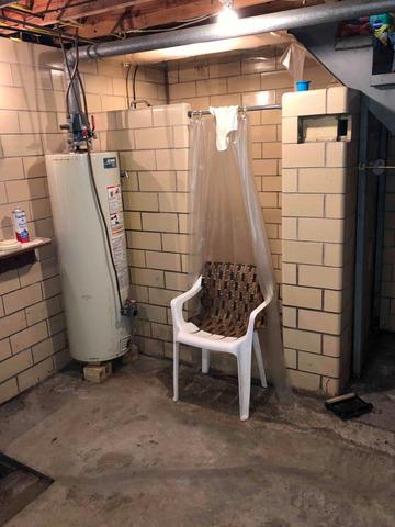 Protecting Libourn, Missouri Basement with WaterGuard and TripleSafe - Before Photo