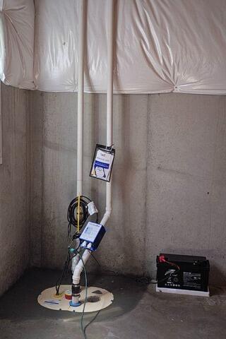 Old Sump Pump Replaced in O'Fallon, IL - After Photo
