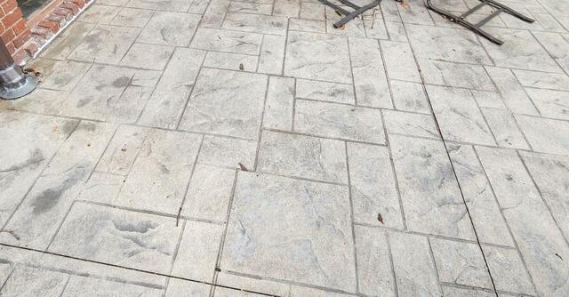 Lifting Patio in Springfield, IL - Before Photo