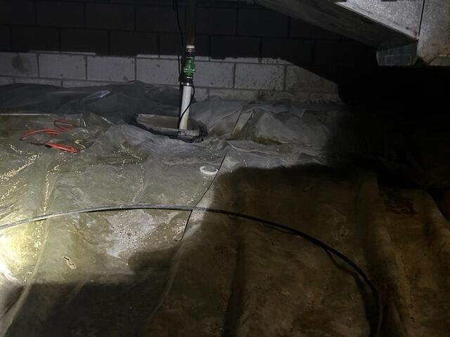 Crawl Space Transformation in Champaign, IL - Before Photo