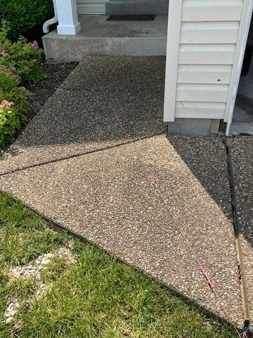 Sealing Concrete Joints in Wentzville, MO - Before Photo