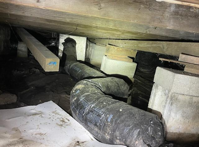Crawl Space Repair - Before Photo