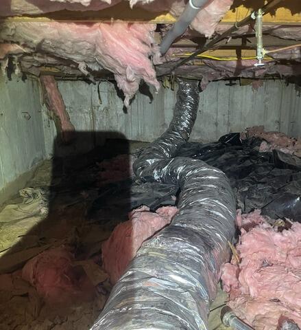Crawl Space Repair - Before Photo