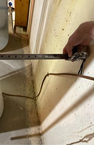 Waterproofing Repair - Before Photo
