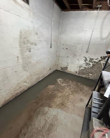 Waterproofed Basement in Golconda, IL - After Photo