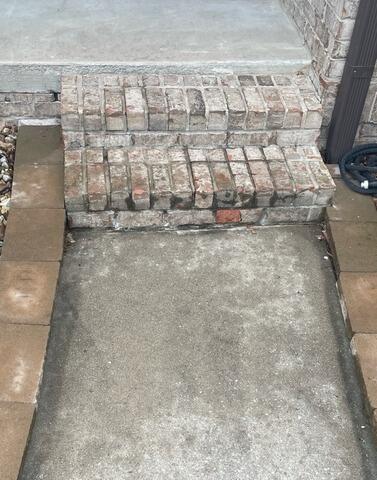 Concrete Leveling in Jackson, Missouri - Before Photo
