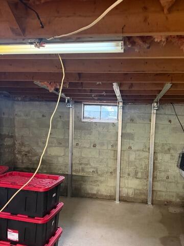 Foundation Support Installed in Ingraham, Illinois - After Photo