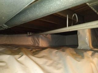 Crawl Space in Edwardsville, Illinois Waterproofed with CleanSpace Encapsulation System