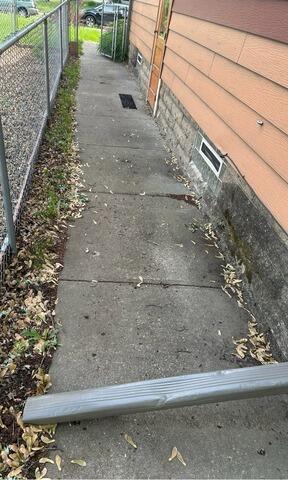 Sinking Slabs Lifted in Minneapolis, MN - Before Photo