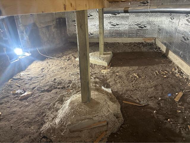 Damp Crawl Space Encapsulated in Alexandria, MN